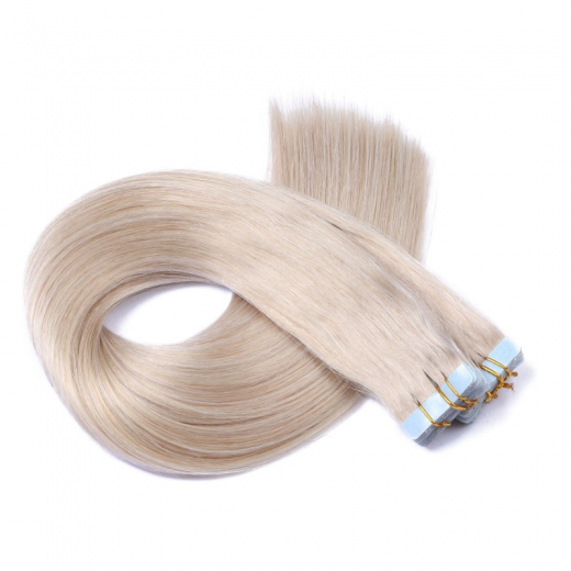 10 x Tape In - Grey / Grau - Hair Extensions - 2,5g - NOVON EXTENTIONS