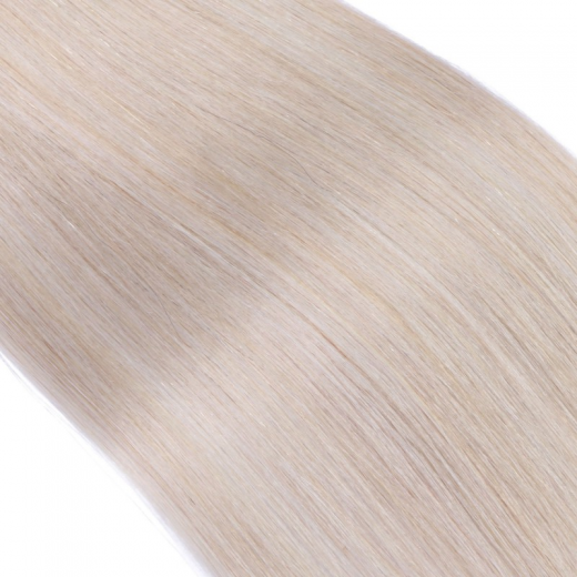 25 x Micro Ring / Loop - Grey / Grau - Hair Extensions 100% Echthaar - NOVON EXTENTIONS