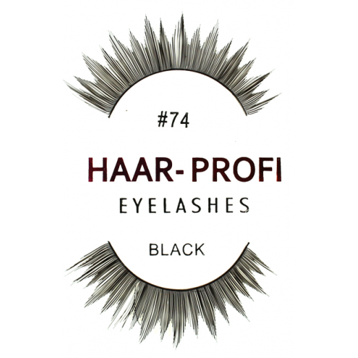 Haar-Profi Eyelash #74 - Black - falsche knstliche echthaar Wimpern strip lash