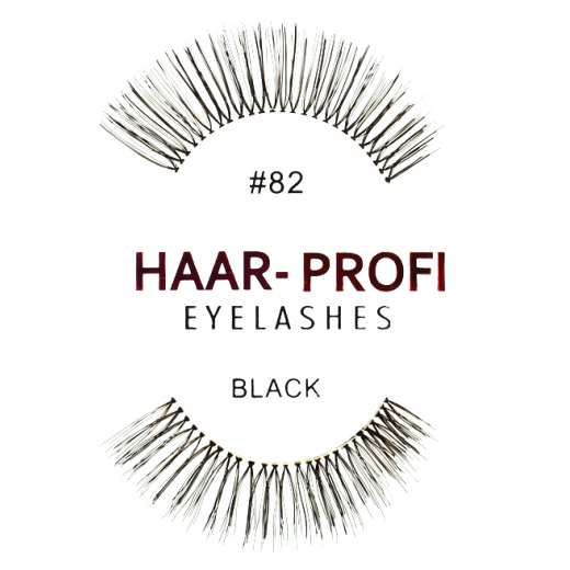 Haar-Profi Eyelash #82 - Black - falsche knstliche echthaar Wimpern strip lash