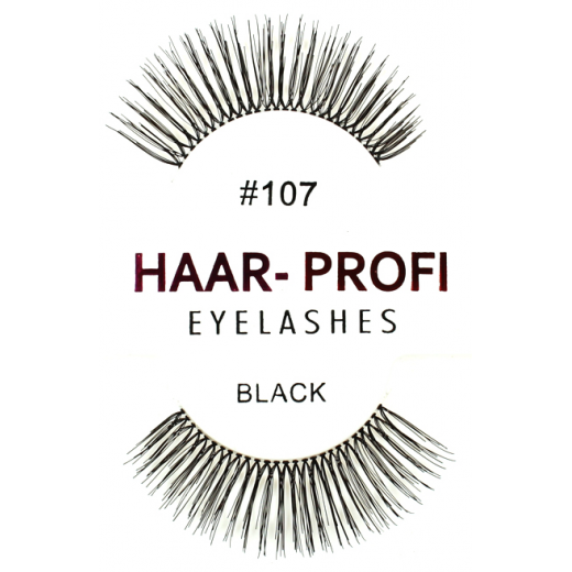 Haar-Profi Eyelash #107 - Black - falsche knstliche echthaar Wimpern strip lash