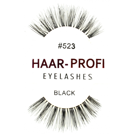 Haar-Profi Eyelash #523 - Black - falsche knstliche echthaar Wimpern strip lash
