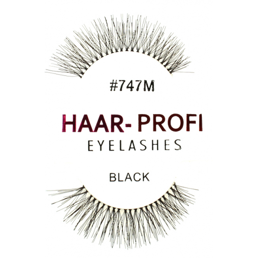 Haar-Profi Eyelash #747M - Black - falsche knstliche echthaar Wimpern strip lash