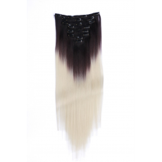 #T4/613 Ombre - Clip-In Hair Extensions / 8 Tressen /...