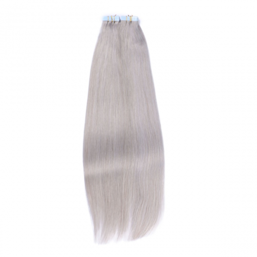 10 x Tape In - Silver - Hair Extensions - 2,5g - NOVON EXTENTIONS