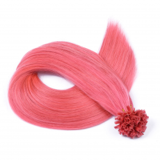 25 x Keratin Bonding Hair Extensions - Pink - 100%...
