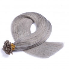 25 x Keratin Bonding Hair Extensions - Silver - 100%...