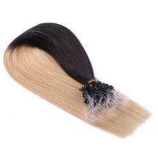 25 x Micro Ring / Loop - 1b/24 Ombre - Hair Extensions...