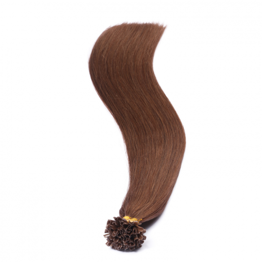 25 x Keratin Bonding Hair Extensions - 5 Dunkelblond - 100% Echthaar - NOVON EXTENTIONS
