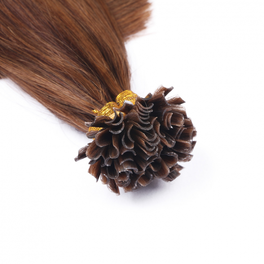 25 x Keratin Bonding Hair Extensions - 4/30 Gestrhnt - 100% Echthaar - NOVON EXTENTIONS