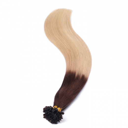 25 x Keratin Bonding Hair Extensions - 2/60 Ombre - 100% Echthaar - NOVON EXTENTIONS