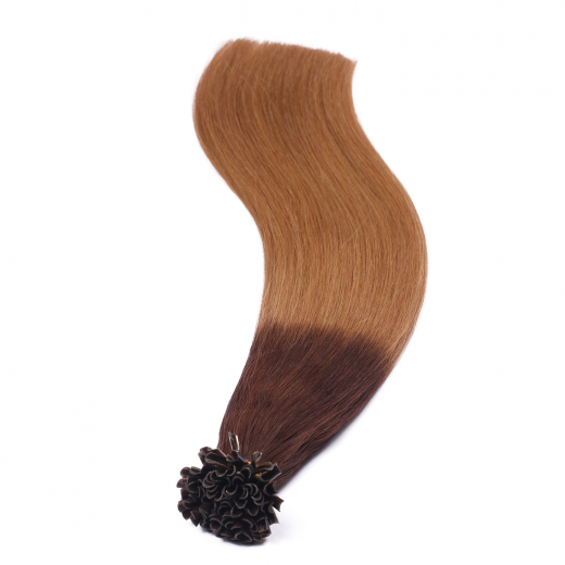 25 x Keratin Bonding Hair Extensions - 6/27 Ombre - 100% Echthaar - NOVON EXTENTIONS