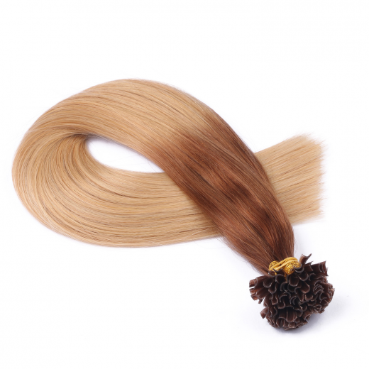 25 x Keratin Bonding Hair Extensions - 12/26 Ombre - 100% Echthaar - NOVON EXTENTIONS