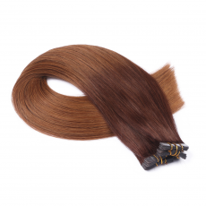10 x Tape In - 2/8 Ombre - Hair Extensions - 2,5g - NOVON...