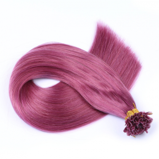 25 x Keratin Bonding Hair Extensions - Violett - 100% Echthaar - NOVON EXTENTIONS
