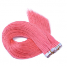 10 x Tape In - Pink - Hair Extensions - 2,5g - NOVON...
