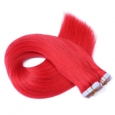 10 x Tape In - Red - Hair Extensions - 2,5g - NOVON...