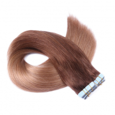 10 x Tape In - 4/27 Ombre - Hair Extensions - 2,5g -...